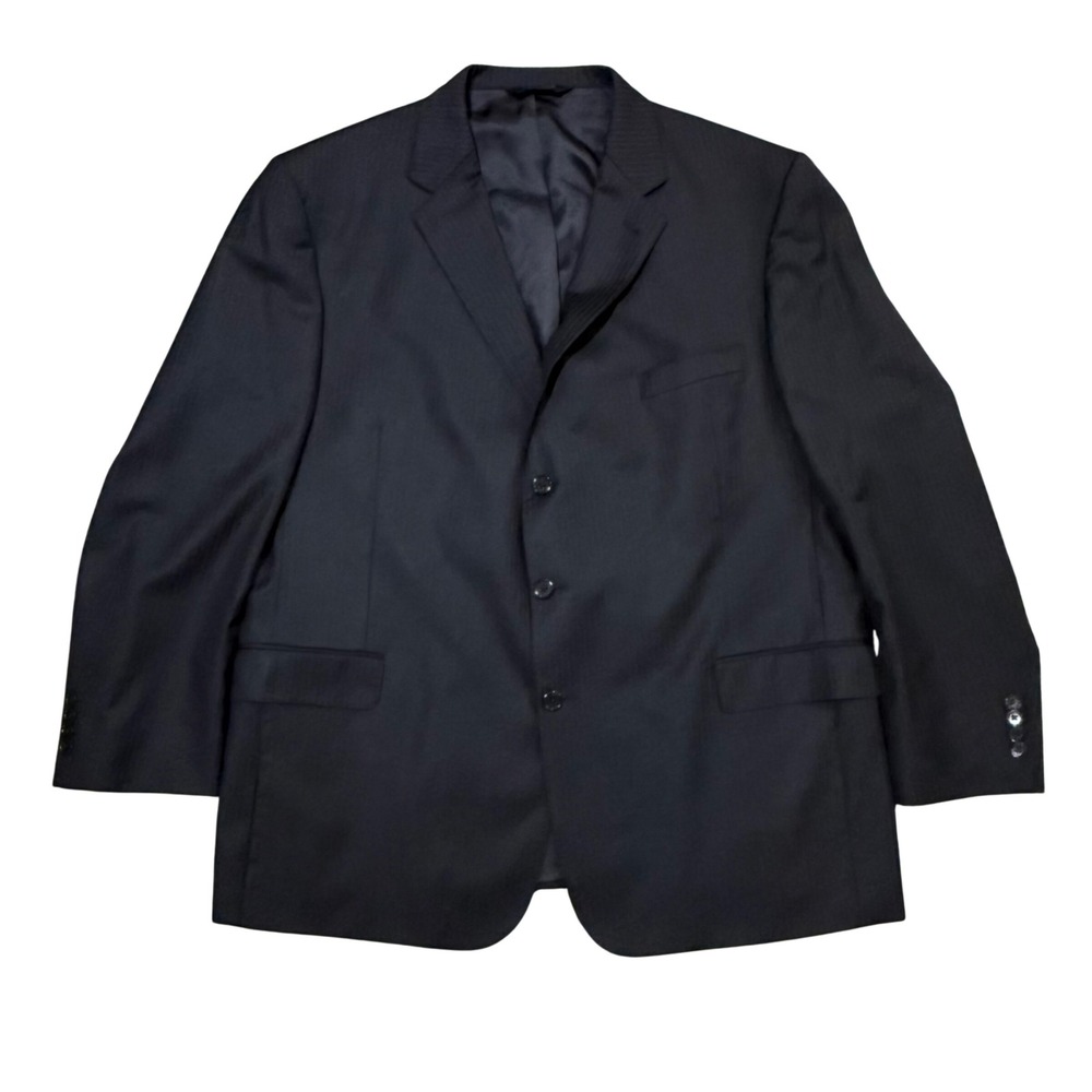 Jos A Bank Signature Gold Men Blazer Pinstripe Wool 50 RG Suit Coat Jacket